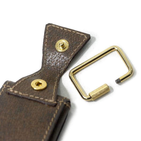 OLD Gucci　デッドストック！総革GGキーケース（茶/箱付き）