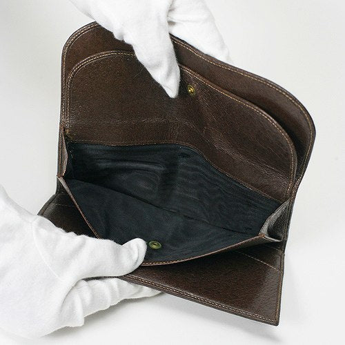 OLD Gucci　ジャガード長財布（茶）