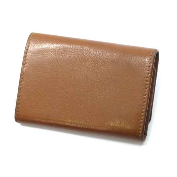 OLD Gucci　総革ホースビット金具キーケース（茶/箱付き）