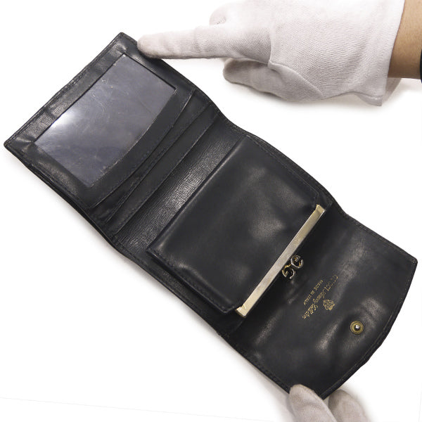 OLD Gucci ２つ折れシェリーがま口財布（青）