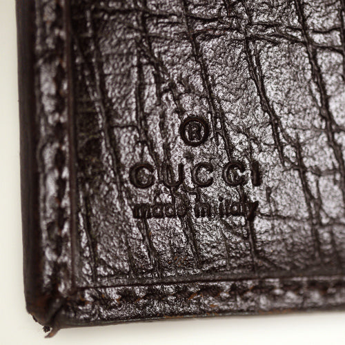 Gucci　大Ｇ金具二つ折れ財布（茶）