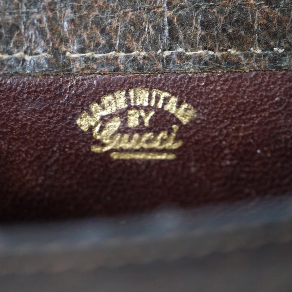 OLD Gucci  シェリーGG金具ハーフムーン財布（茶）