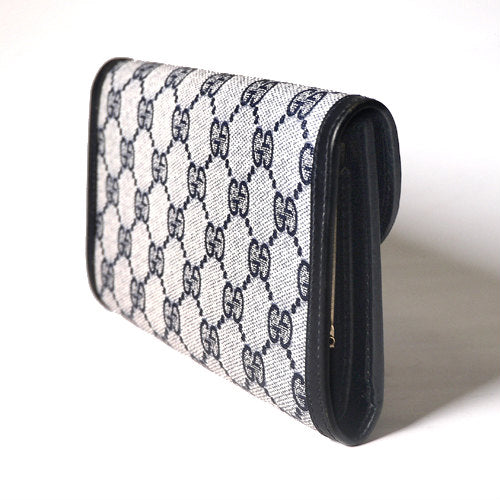 OLD Gucci　ビットモチーフ長財布（黒GG）