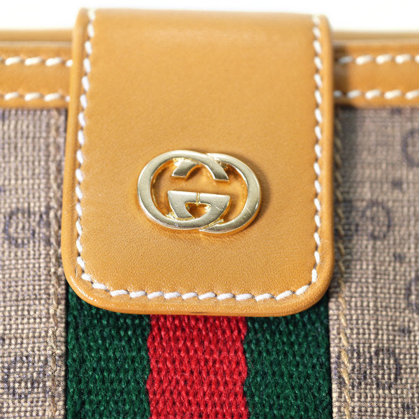 OLD Gucci マイクロGGシェリー長財布（キャメル）
