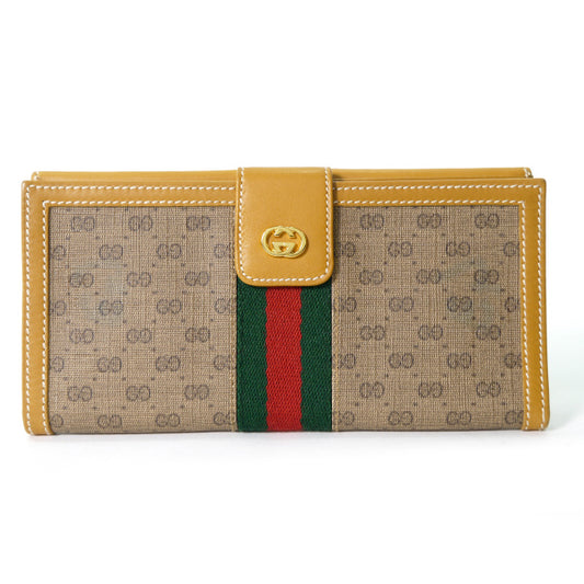 OLD Gucci マイクロGGシェリー長財布（キャメル）