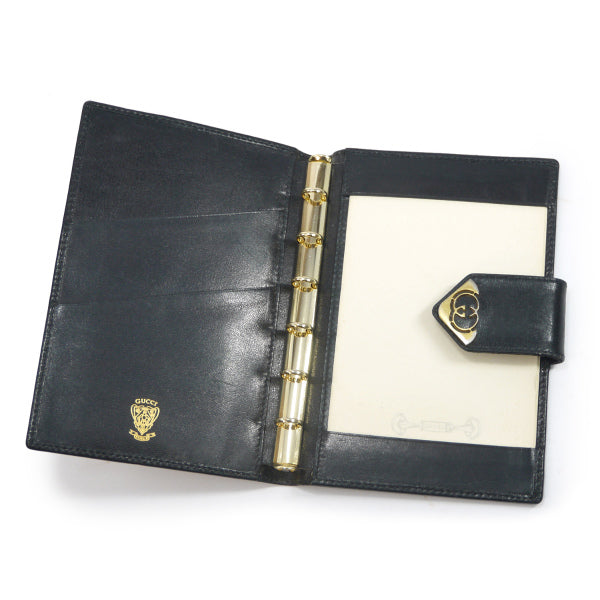 OLD Gucci　黒革の手帖