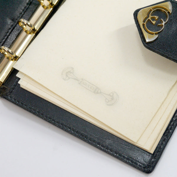 OLD Gucci　黒革の手帖