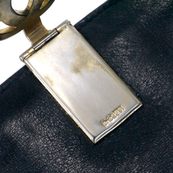 OLD Gucci  シェリーGG金具ハーフムーン財布（青）