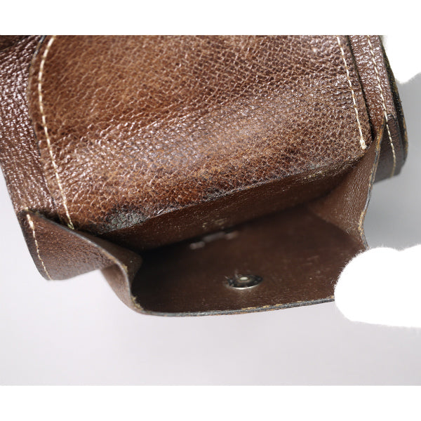 OLD Gucci 半円型ビット留め具財布（茶）