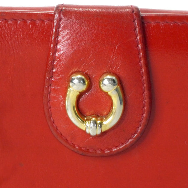 OLD Gucci  総革ホースシュー折財布（赤）