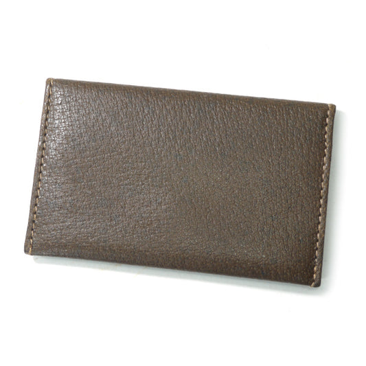 OLD Gucci　ピグスキン カードケース（茶）