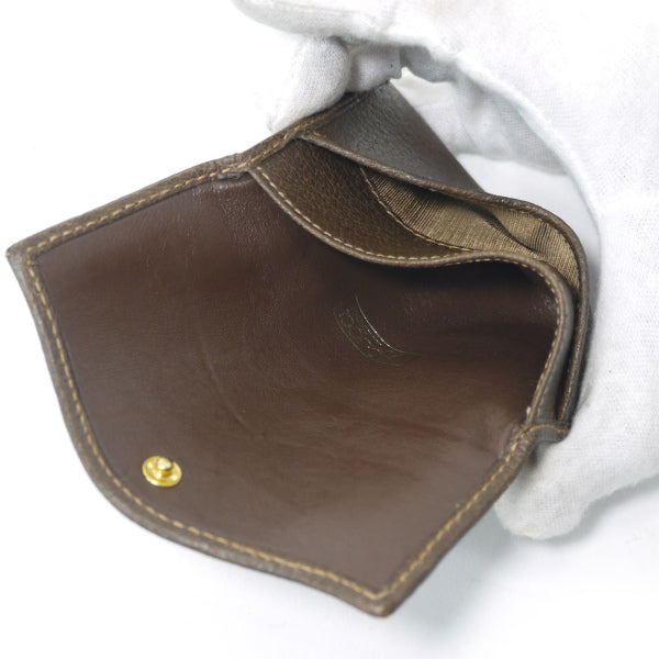 OLD Gucci　ピグスキン カードケース（茶）