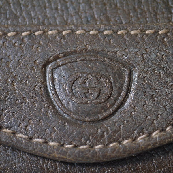 OLD Gucci　ピグスキン カードケース（茶）