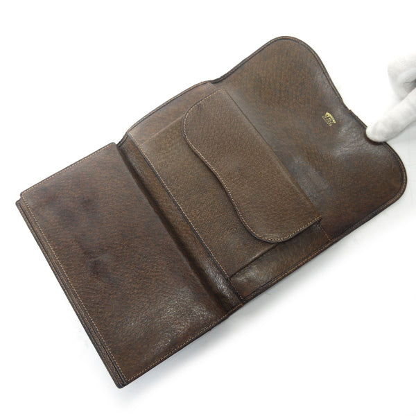 OLD Gucci　ビット留め具シェリー長財布（茶/ピグスキン）