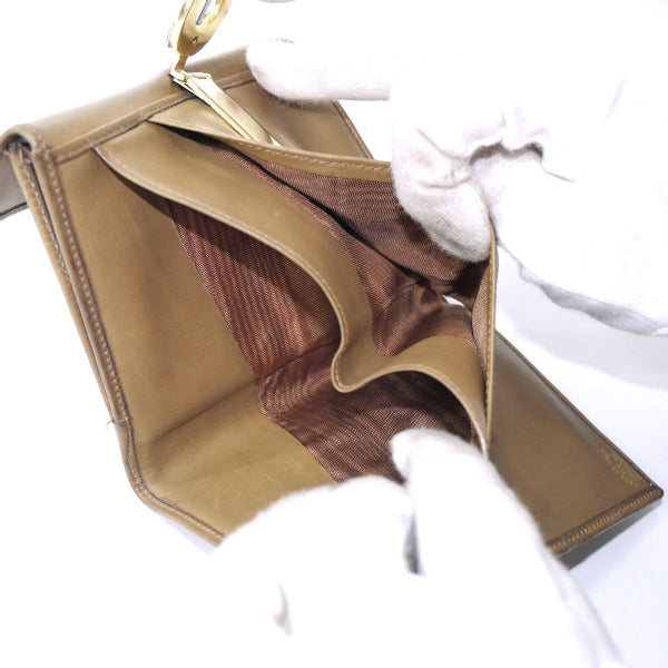 OLD Gucci  マイクロGG ジャガード２つ折れ財布（明茶）