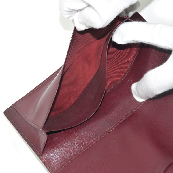 OLD Gucci 総革ホースビット金具長財布（ボルドー）