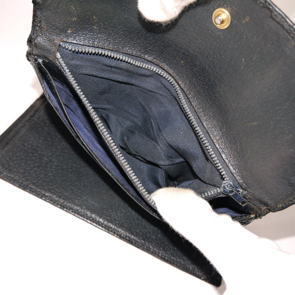 OLD Gucci　GG金具シェリー長財布（青）