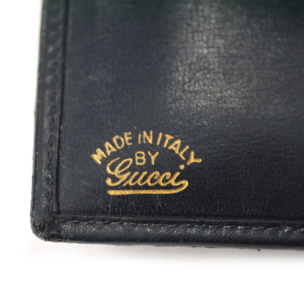 OLD Gucci がま口GG柄 折財布（青）