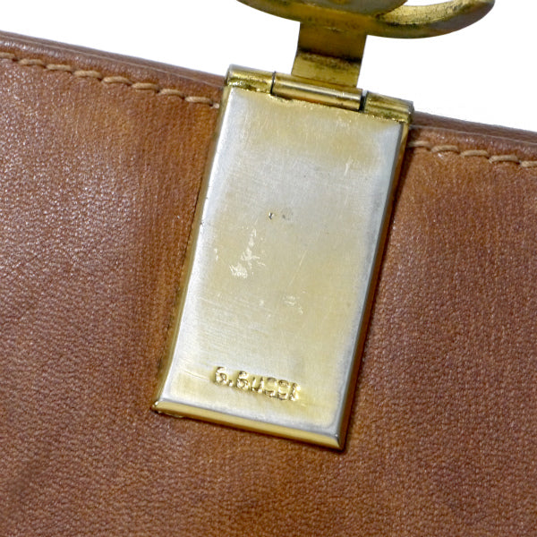 OLD Gucci 流れ星柄 GG留め具長財布（茶）