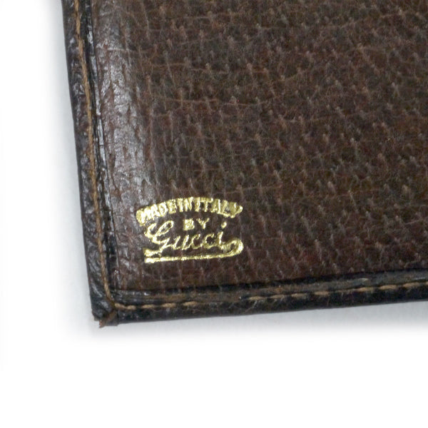 OLD Gucci　GG留め具シェリー折財布（茶）