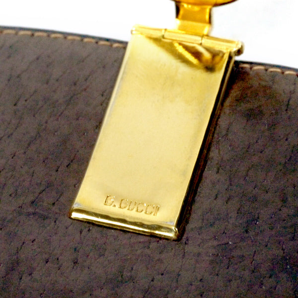 OLD Gucci  デットストック！ハーフムーンジャガード財布（茶/箱付き）