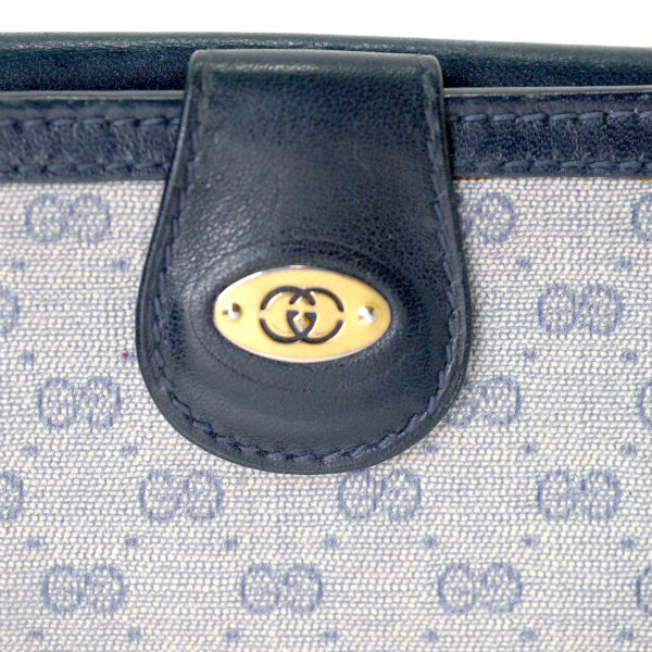 OLD Gucci マイクロGG２つ折り財布（青）