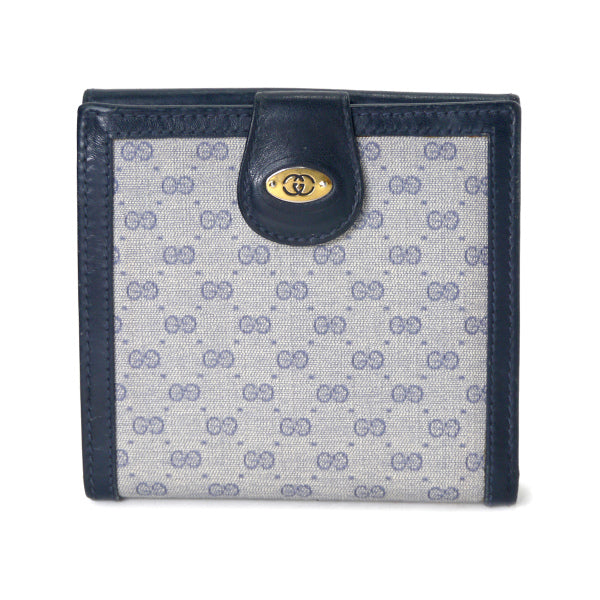 OLD Gucci マイクロGG２つ折り財布（青）