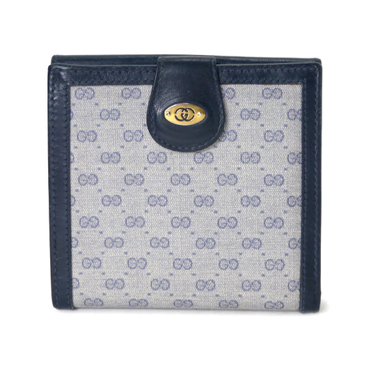 OLD Gucci マイクロGG２つ折り財布（青）