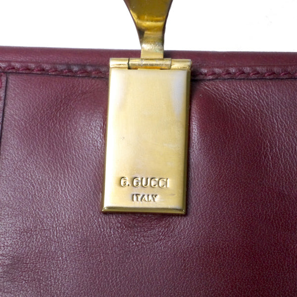 OLD Gucci　マイクロGGシェリー２つ折り財布（ボルドー）