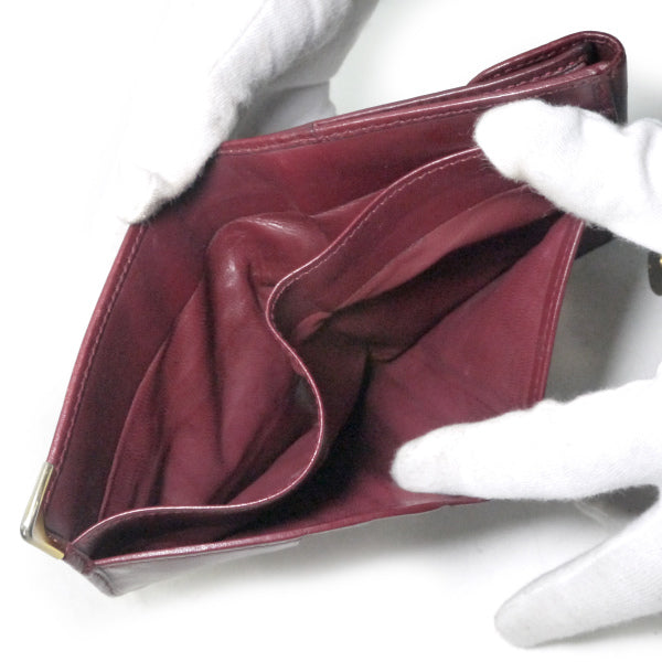 OLD Gucci　マイクロGGシェリー２つ折り財布（ボルドー）