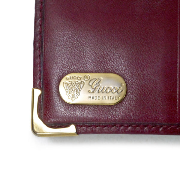 OLD Gucci　マイクロGGシェリー２つ折り財布（ボルドー）