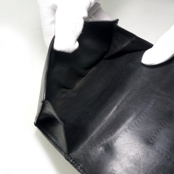 OLD Gucci　アクセコ!!シェリーWホック折財布（青）