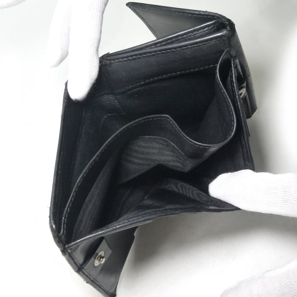 OLD Gucci　アクセコ!!シェリーWホック折財布（青）