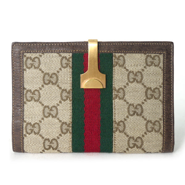 OLD Gucci　シェリー カードケース（茶）
