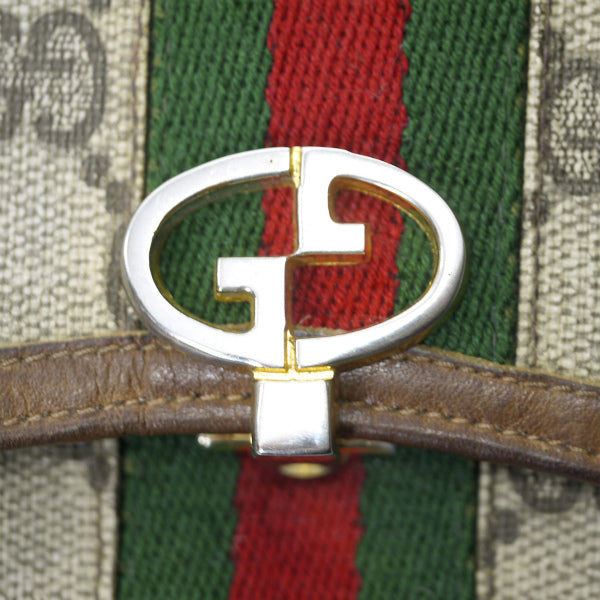 OLD Gucci　シェリーGG金具ミドル財布（茶）