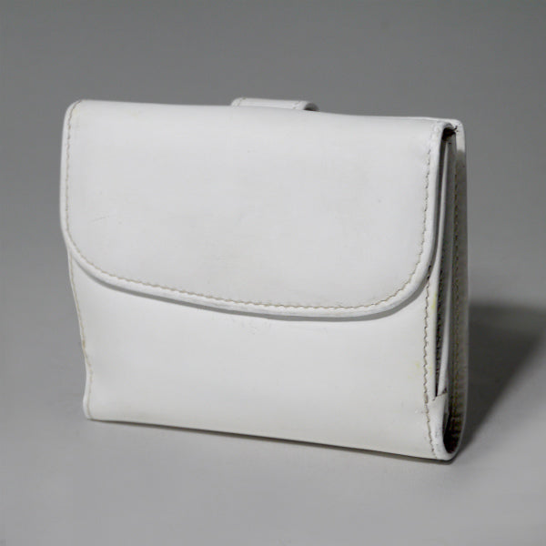 OLD Gucci  総革ホースシュー折財布（白）