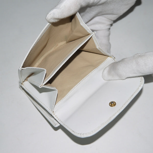 OLD Gucci  総革ホースシュー折財布（白）