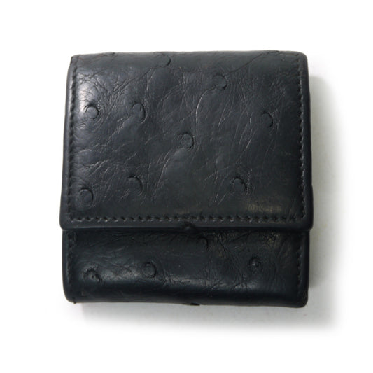 OLD Gucci　オーストリッチ コインケース（黒）