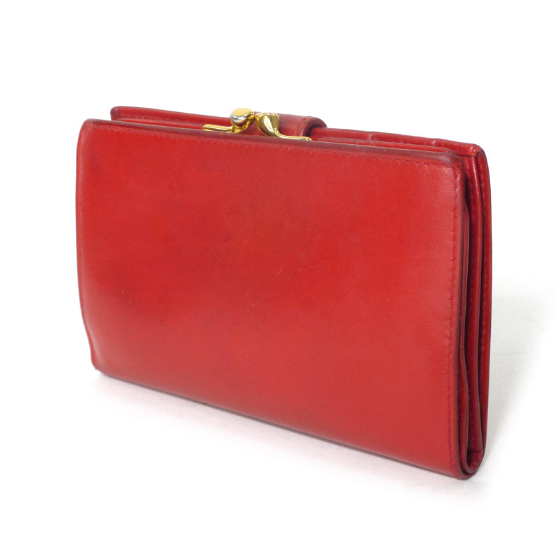 OLD Gucci 総革ホースシューがま口ミドル財布（赤） – Vintage Shop Rococo