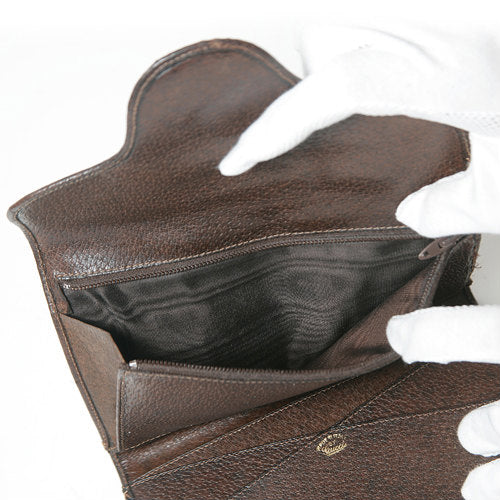 OLD Gucci　ジャガード財布(茶）