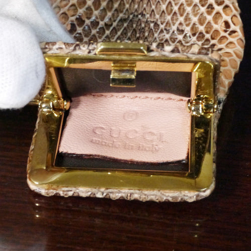 Gucci　パイソン　印鑑＆ライターケース