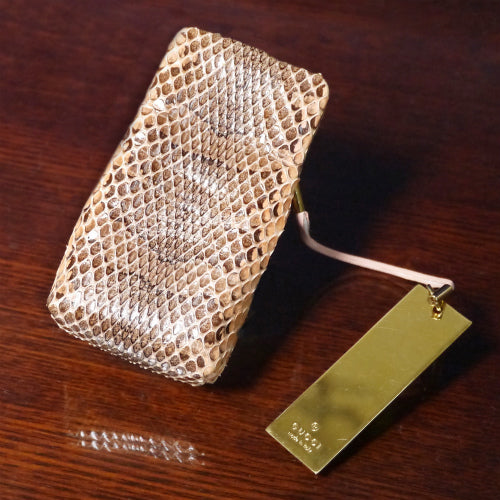 Gucci　パイソン　印鑑＆ライターケース