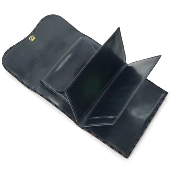 OLD Gucci　激レア!!スクエアGGスエード長財布（紺）