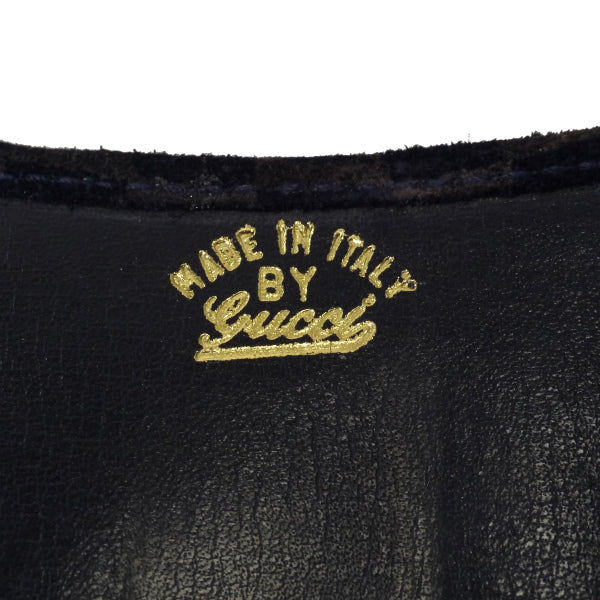 OLD Gucci　激レア!!スクエアGGスエード長財布（紺）
