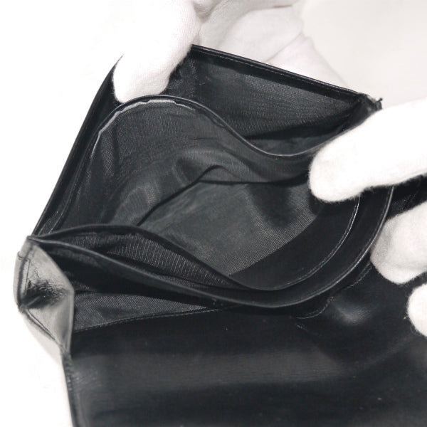 OLD Gucci　リンク金具レザー長財布（黒）