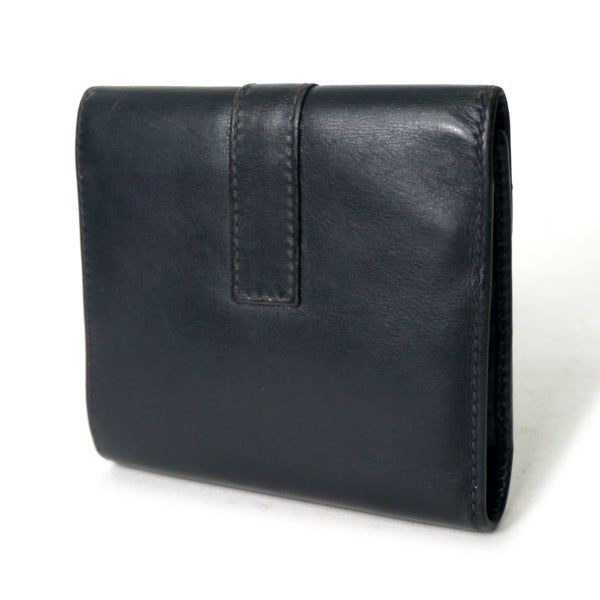 OLD Gucci 2つ折れビット金具がま口レザー財布（黒） – Vintage Shop