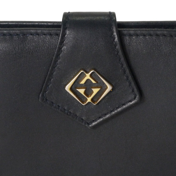 OLD Gucci GGロゴレザー財布付き多用途ケース（黒）