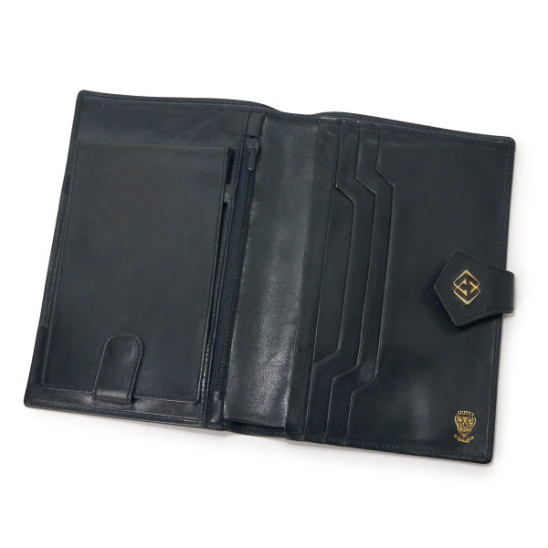 OLD Gucci GGロゴレザー財布付き多用途ケース（黒）