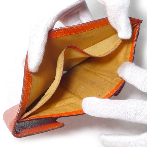 OLD Gucci　レア!!ホースビット折財布（オレンジ）