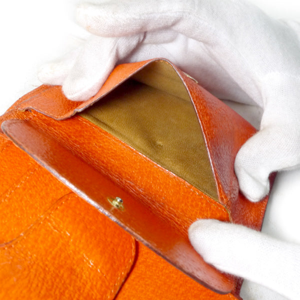 OLD Gucci　レア!!ホースビット折財布（オレンジ）